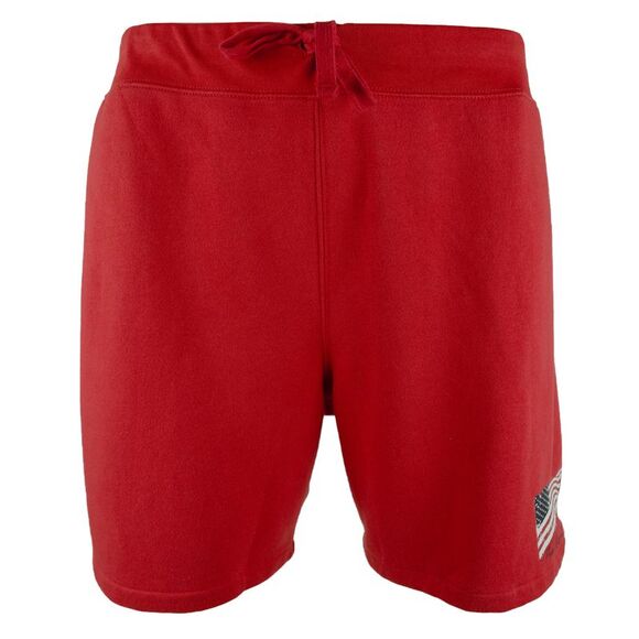 Men's Big Tall Fleece Flag Drawstring Shorts - Picture 3 of 6